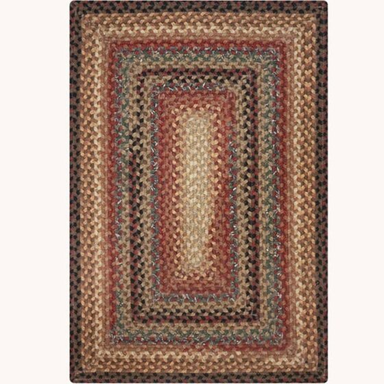 Peppercorn Cotton  Braided Rug
