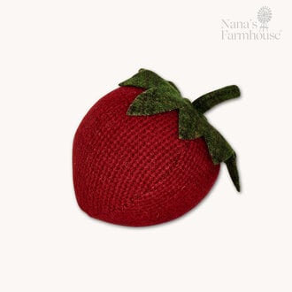 Red Woll Strawberry - Checked Print