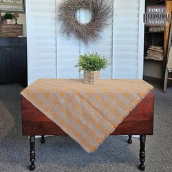 Twill Talbe Square Diamond Weave Gold - 45" x 45"