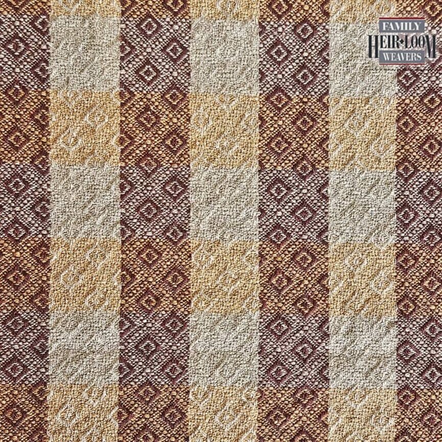 Twill Table Square Diamond Weave Mahogany - 45" x 45"