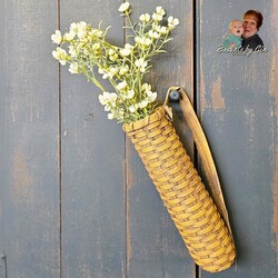 Flag Basket with Rag Handle - 11" x 3"