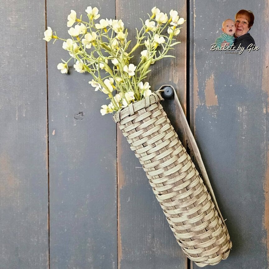 Flag Basket with Rag Handle - 11" x 3"