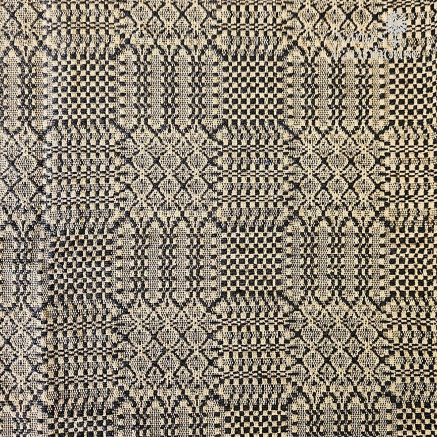 Pine Creek Norwich Black over Tan Table Square - 34"