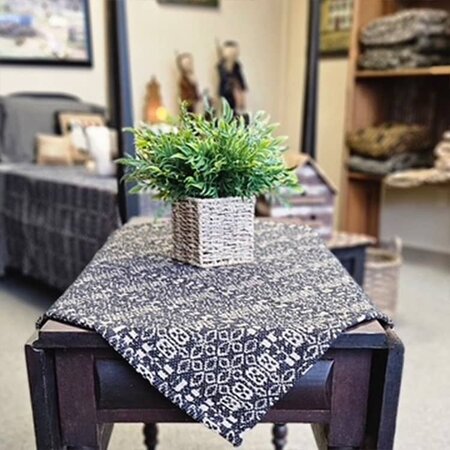 Wentworth Black Linen Table Square