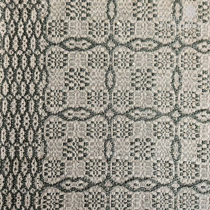 Saratoga Green over Linen Table Square - 34"