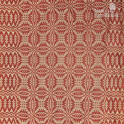 Wickford Red Tan Short Runner - 14" x 32"