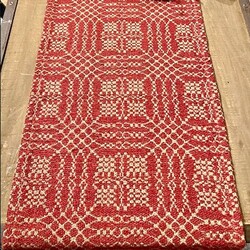 Nantucket Red/Tan Short Runner - 14" x 32"