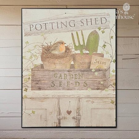 Potting Shed Canvas Print
