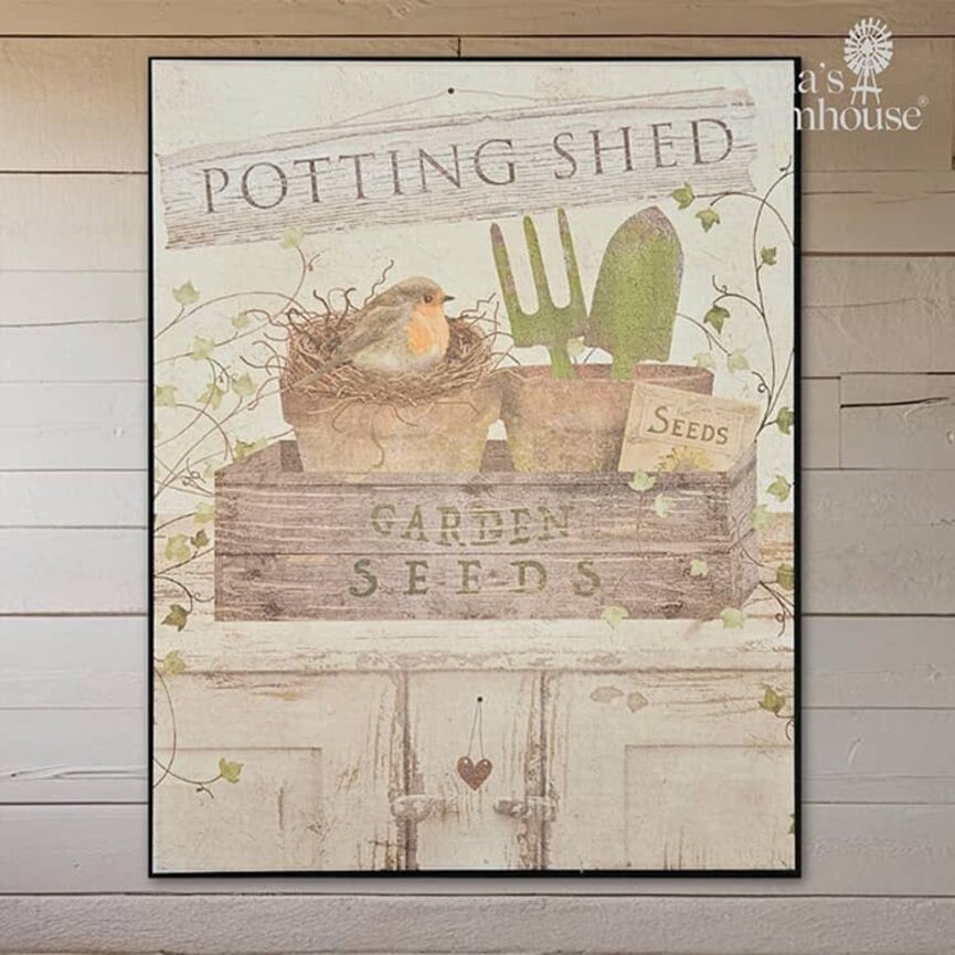 Canvas Print Potting Shed - 8" x 10"