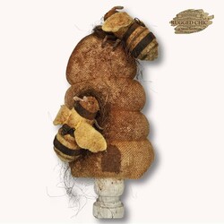 Bee Hive with Bees On Stand - 27"