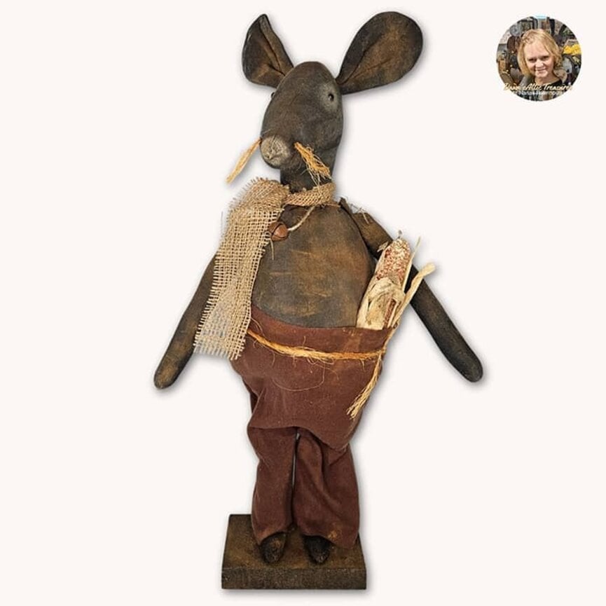 Mr. Ratatouille Mouse Doll with Chubby Belly - 23"