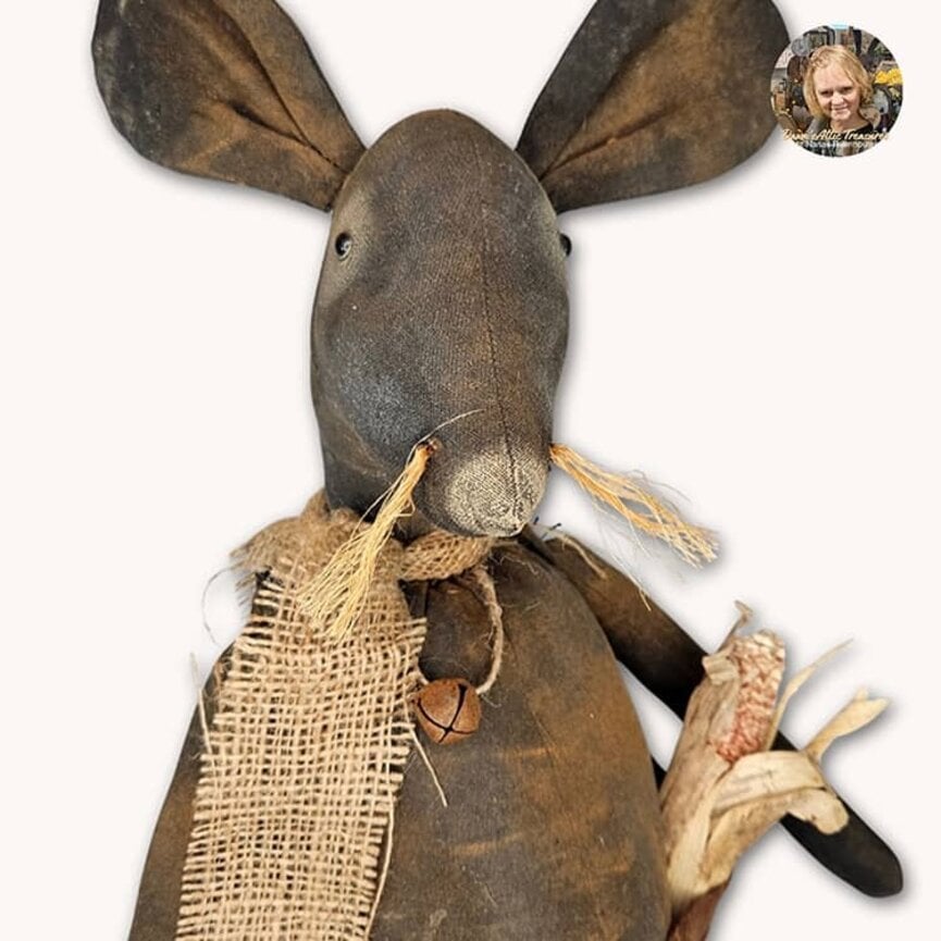 Mr. Ratatouille Mouse Doll with Chubby Belly - 23"