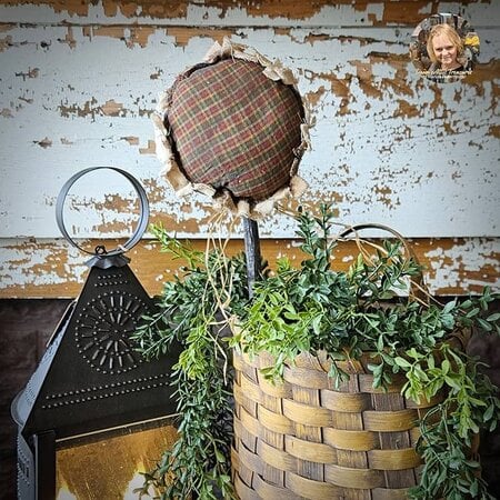 Fall Sunflower Plaid Blend Center - 19"