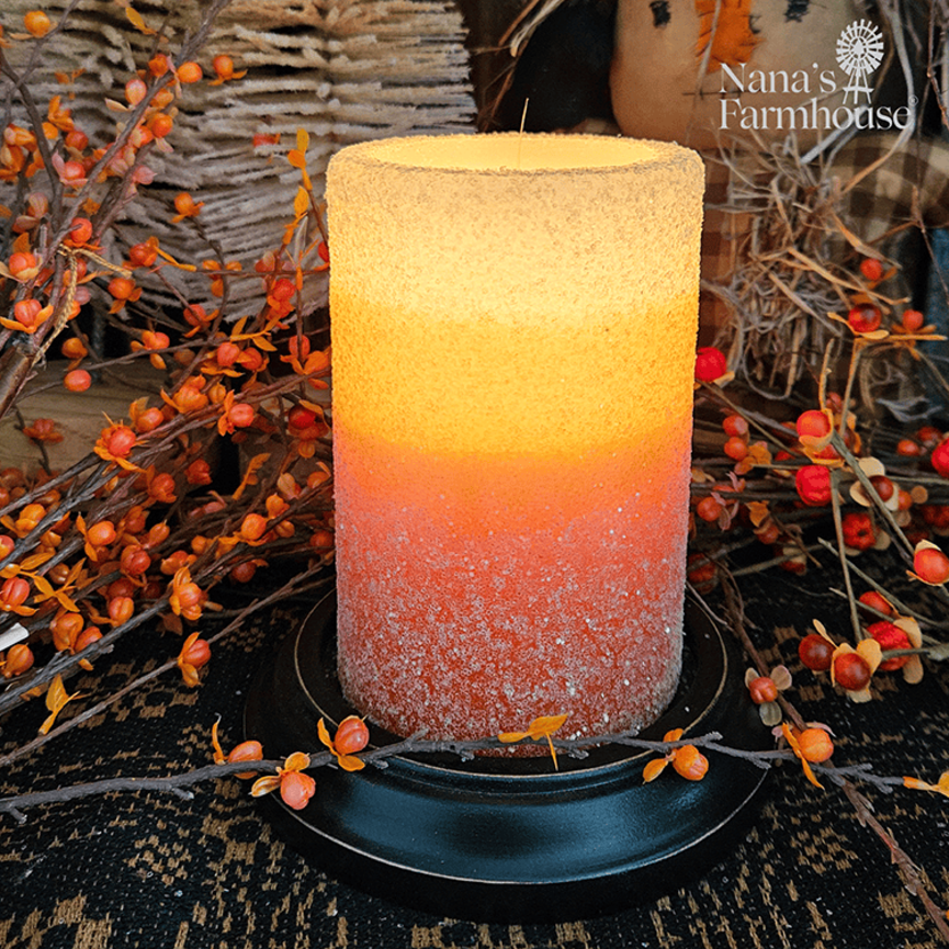 CR Designs Candy Corn Candle Sleeve - Gumdrop