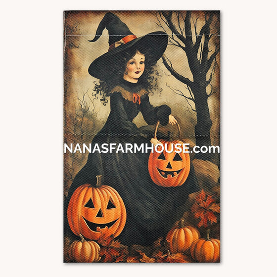 Whimsical Good Witch Garden Flag Double Sided