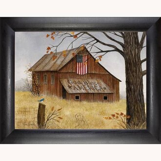 Autumn's Patriotic Whisper Framed Print - 16" x 12"