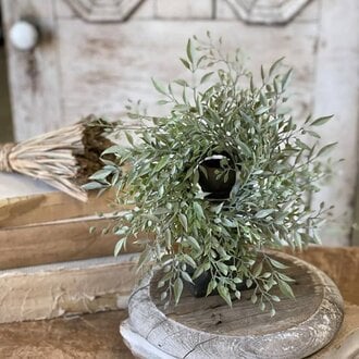 Mixed Sage Candle Ring - 10"