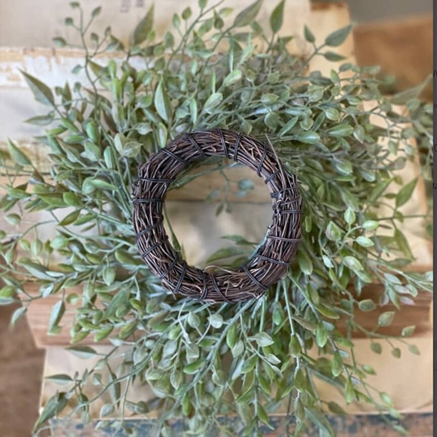 Mixed Sage Candle Ring - 10" x 2"