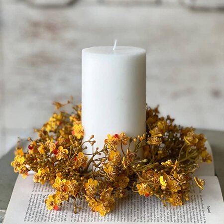 Emmaline Candle Ring Maize - 9"