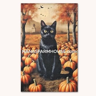 Salem Black Cat Garden Flag Double-Sided