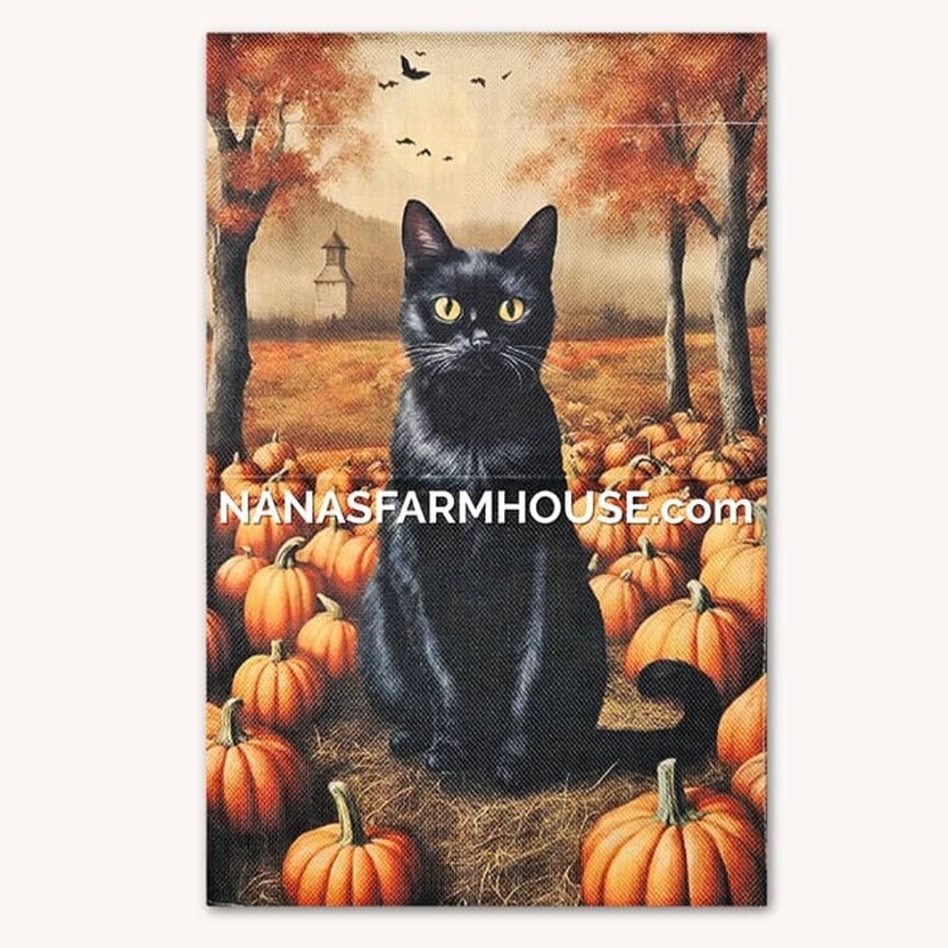 Salem Black Cat Garden Flag - 17.25" x 12.5"