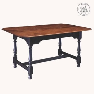 Harvest Tiger Maple Top Dining Table