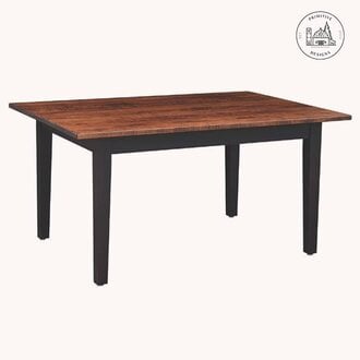 Farm Tiger Maple Top Dining Table