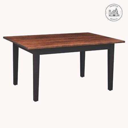 Farm Tiger Maple Top Dining Table