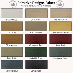 William & Mary Table Pine Top with Black Rubbed Legs