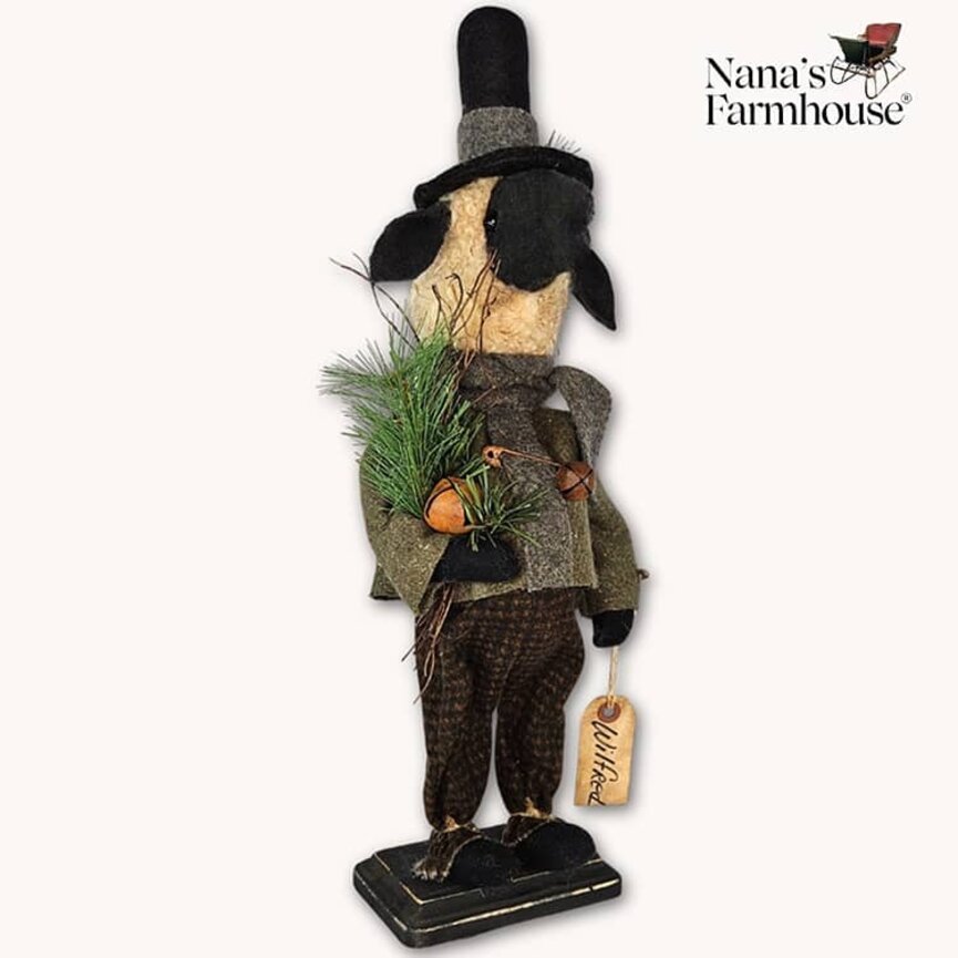 Wilfred Sheep Boy with Greenery - 19"