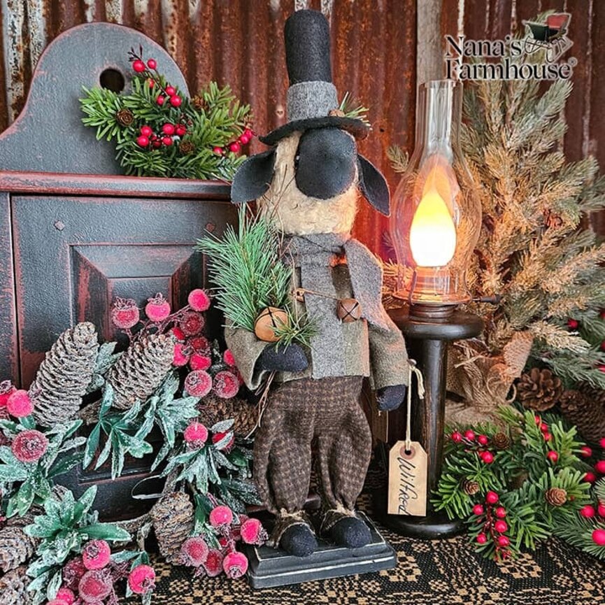 Wilfred Sheep Boy with Greenery - 19"
