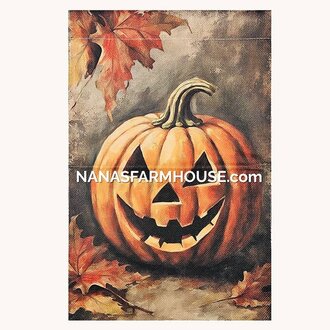 Primitive Jack O Lantern Garden Flag - 17.25"