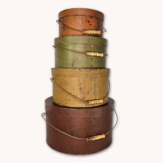 Round Pantry Boxes Set of 4 - 23"