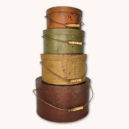 Round Pantry Boxes Set of 4 - 23"