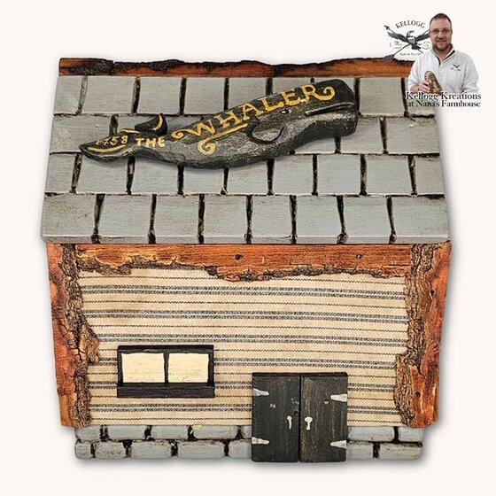 Whaler House Hand Carved - 6.5"