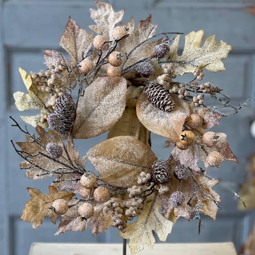 Fall's Farewell Candle Ring - 15" x 6.5"