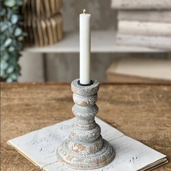 Prelude Taper Holder Distressed White - 6.5" x 4.5"