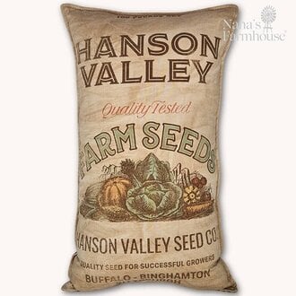 Hanson Valley Farm Seed Feed Sack Pillow