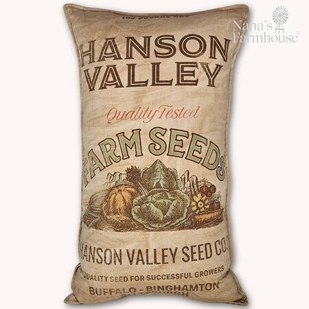 Hanson Valley Farm Seed Feed Sack Pillow