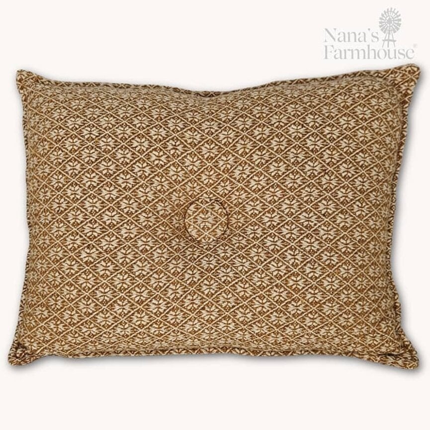 Cherry Blossom Rectangle Coverlet Pillow Mustard -12" x 16"