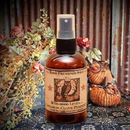 Cinnamon, Clove, Pumpkin Room Spray - 4oz