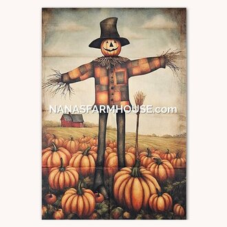 Scarecrow Double Sided Yard Flag - Large