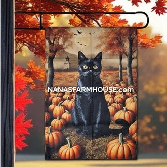 Salem Black Cat Yard Flag - Large