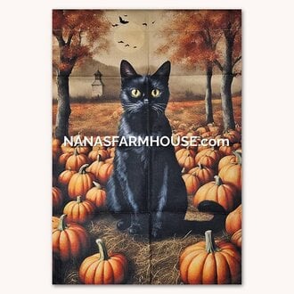 Salem Black Cat Yard Flag - Large