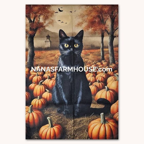 Salem Black Cat Yard Flag - Large