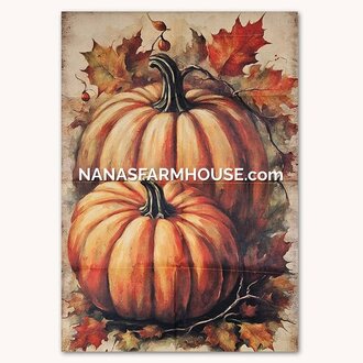 Harvest Pumpkins Garden Flag - Large