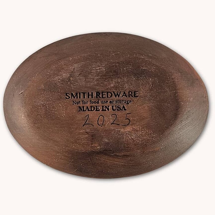 Smith Redware Salem Company Oval Plate - 7"