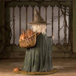 Woodsy Wrenna Witch Resin & Fabric - 18" x 10" x 14"