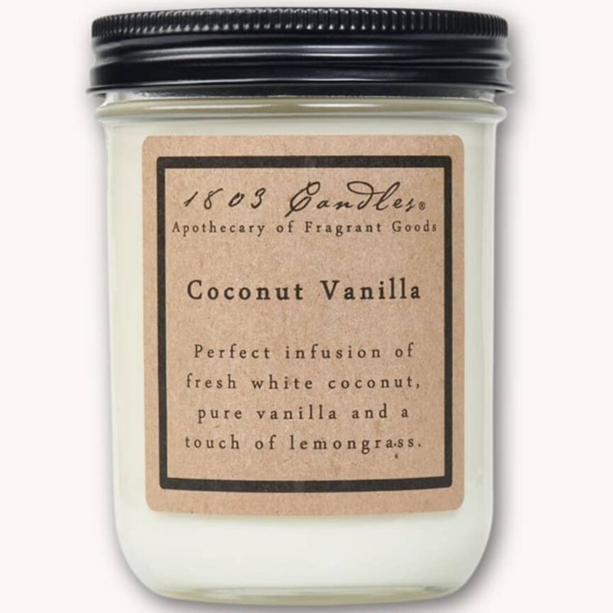 1803 Coconut Vanilla Candle - 14oz