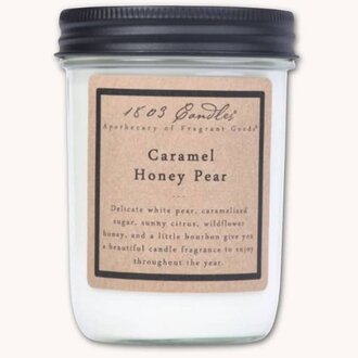 1803 Caramel Honey Pear Candle